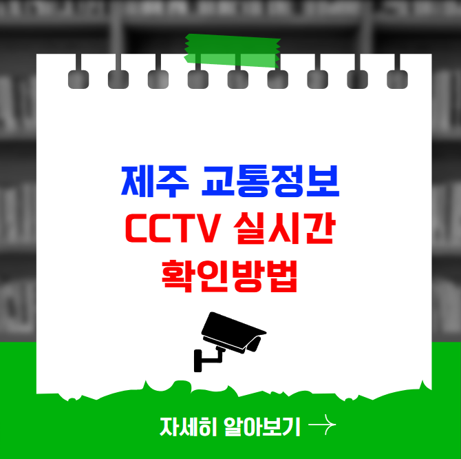 제주 교통정보 CCTV 실시간 교통상황