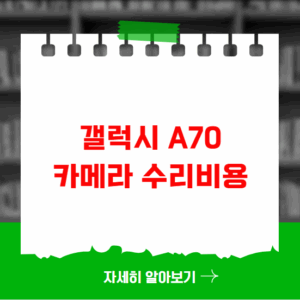 갤럭시 A70 카메라 수리비용 갤럭시 A70 카메라 수리비용