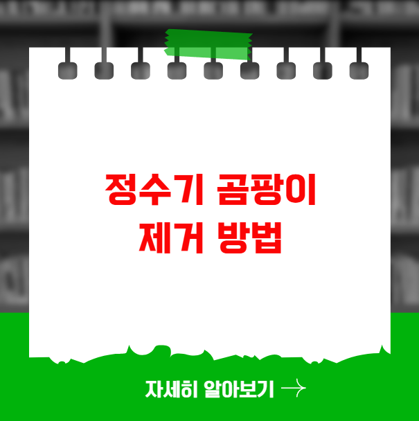 정수기 곰팡이 제거 방법 청소, 예방, 위생 관리, 교체 정수기 곰팡이 제거 방법 청소, 예방, 위생 관리, 교체